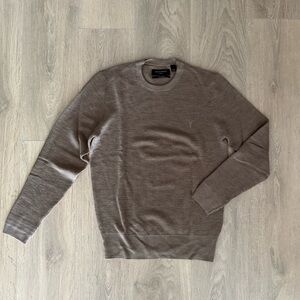 All Saints Men's Crewneck Sweater - Taupe Brown
